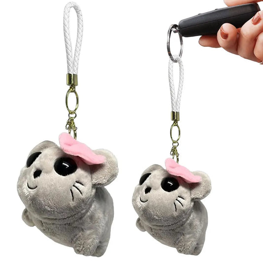 Sad Mouse Plush Keychain